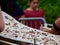 Ingwiller, France - June 9 2018 : World\'s Longest Flammekueche, Record-Breaking Tarte Flambée Event in Alsace