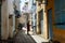 The inhabitants of Sousse in the narrow streets of the Medina old town