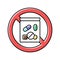 inhalants sprayer addiction color icon vector illustration