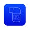 Inhaler for lung icon blue vector