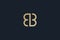 Initial based clean and minimal letter. B logo creative fonts monogram icon symbol. Universal elegant luxury alphabet vector
