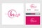 Initial BS Feminine logo collections and business card templat Premium Vector