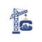 Initial C Crane Real Estate Building Construction Logo Design