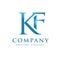 Initial connected letters kf logo