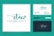 Initial CT Feminine logo collections and business card templat Premium Vector