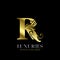 Initial Decorative luxury R Golden letter logo design template vector