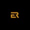 Initial E R RE ER icon logo logotype font vector design in elegant and trendy sporty monogram