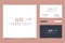 Initial AN Feminine logo collections and business card templat Premium Vector