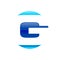 Initial G Lettermark Techno Blue Symbol Design