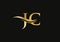 Initial Gold letter JC logo design. JC logo design with modern trendy