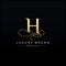 Initial H Luxury Letter Logo Design , Elegance Wedding Initial Monogram