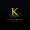 Initial K Luxury Letter Logo Design , Elegance Wedding Initial Monogram