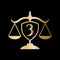 Initial Letter 3 Law Firm Logo. Legal Logo and Lawyers in Alphabet Letters 3 Concept