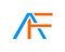 Initial Letter AF Logo Template Design