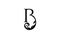 Initial Letter B Font Linked Filigree