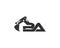 Initial Letter BA Excavator Logo Design Concept.