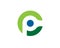 Initial letter C P ecology plant center logo