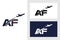 Initial Letter A and F with Aviation Logo Design, Air, Airline, Airplane and Travel Logo