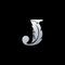 Initial Letter J Logo with feather. Trendy Design concept luxury feather element and Letter J for business, lawyer, notary, firm