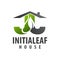 initial letter JJ leaf house logo concept design. Symbol graphic template element