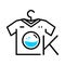 Initial letter K Laundry logo