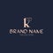 Initial letter K luxury vector logo template. Fit for wedding business brand, fashion, jewerly, boutique, florist shop, floral and
