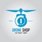 Initial Letter Logo for Drone shop