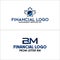 Initial letter logo maple leaf financial logo design