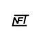 Initial letter NFT monogram logo vector black