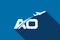 Initial Letter A and O with Aviation Logo Design, Air, Airline, Airplane and Travel Logo template