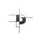 Initial letter p business architect geometric design