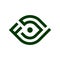 Initial letter SF or FS logo template with modern leaf symbol in flat design monogram
