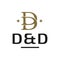 Initial logo design of letters D and D. Elegant and luxurious vector graphics for business