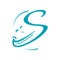 initial S Letter Smile logo design vector graphic concept illustrations