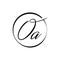 Initial Simple Letter OA Logo Design Vector Template. Abstract Minimal OA Letter Logo Design