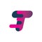Initial t letter motion color shape logo design