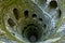 The Initiation well of Quinta da Regaleira in Sintra, Portugal. It\'s a 27 meter staircase that leads straight down underground and