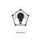 Initiative icon. simple element illustration. isolated trendy filled initiative icon on white background. can be used for web,