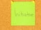 Initiative post-it coarkboard background