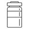 Injection bottle icon, outline style