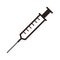 Injection syringe icon