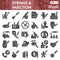 Injections solid icon set, medical syringe symbols collection or sketches. Health And Medical glyph style signs for web