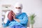 The injured american football player recovering in hospital