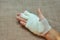 Injury hand with bandage