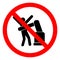 Injury Hazard Robot Symbol Sign, Vector Illustration, Isolate On White Background Label .EPS10