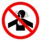 Injury Hazard Toxic Gases Asphyxiation Symbol Sign, Vector Illustration, Isolate On White Background Label .EPS10