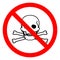 Injury Hazard Toxic Material Symbol Sign, Vector Illustration, Isolate On White Background Label .EPS10