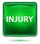 Injury Neon Light Green Square Button