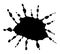 Ink blob, blot, splash silhouette vector symbol icon design.