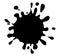 Ink blob, blot, splash silhouette vector symbol icon design.